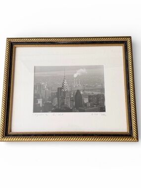 Framed Black & White NYC Photograph Chrysler Building (© 1996) 9 x 11 inches